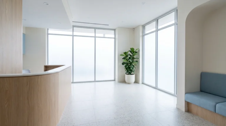 Recepción de la clínica Dental Norte