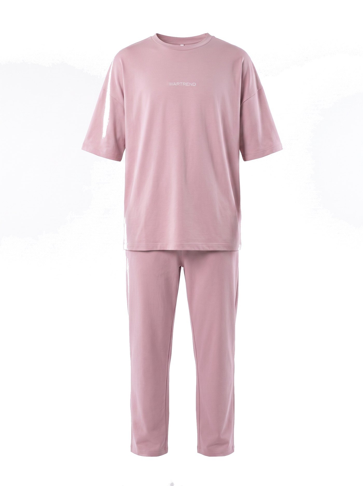 Conjunto Rosa sobre fondo blanco
